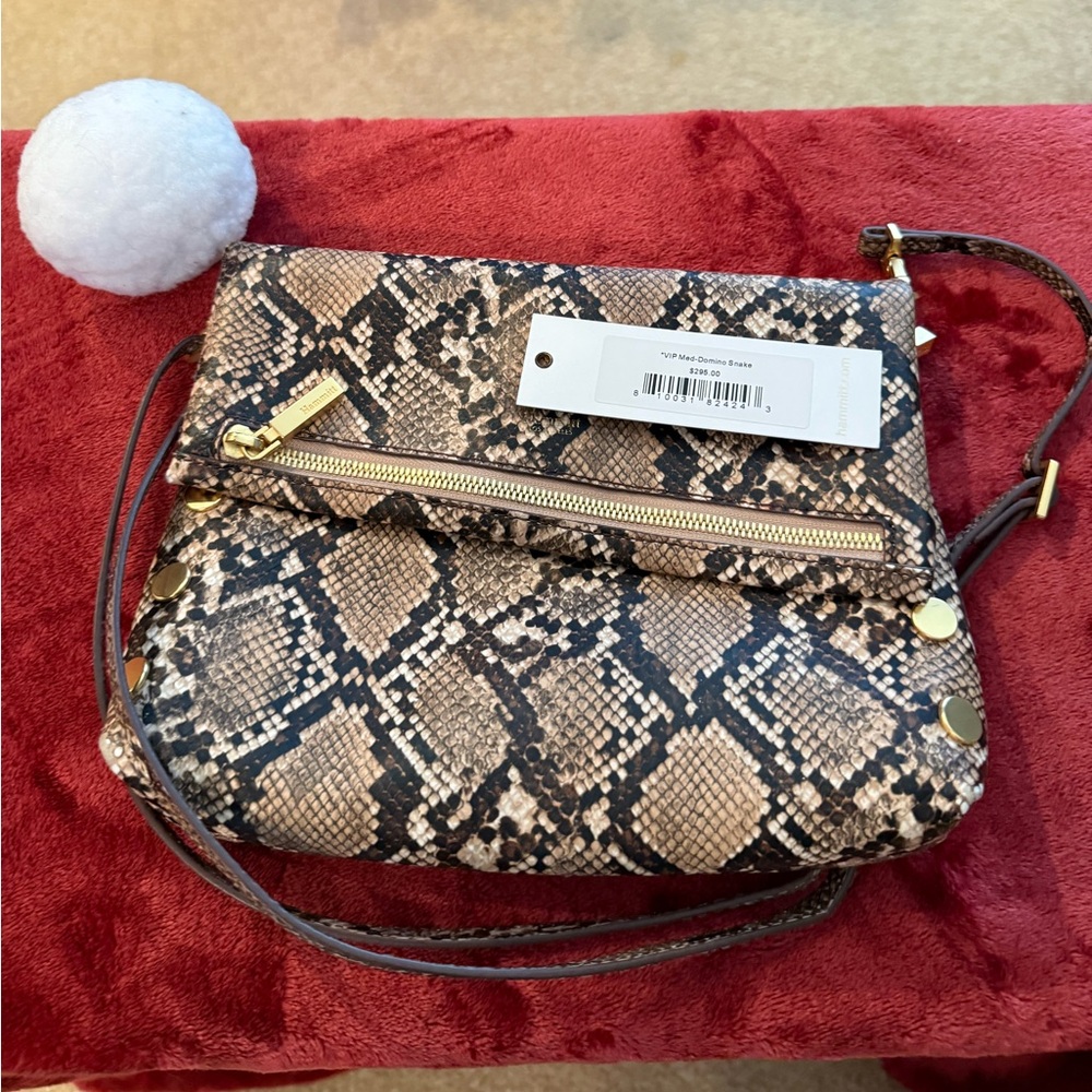 Hammitt Medium VIP Snake Print Crossbody ￼